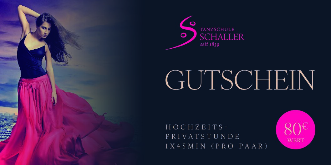 Gutschein | Hochzeits-Privatstunde